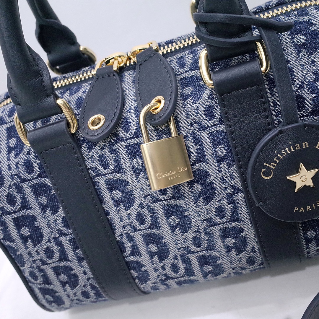 Dior Groove 20 Bag Blue Denim Dior Oblique Jacquard